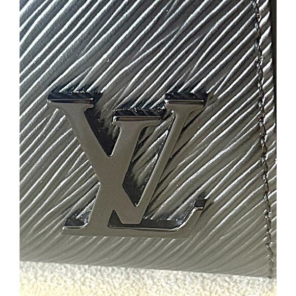 Louis Vuitton BLACK Mini Cluny Top Handle Bag Epi Leather Guitar Strap $3100 - Picture 8 of 15